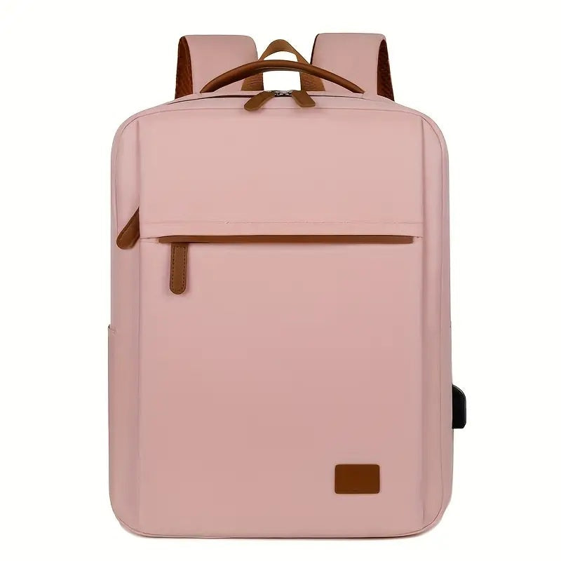 Backpack Oxford Cloth Business Computer Bag With Large Capacity, Strong And Wearable Student School Bag, Solid Color And Versatile Travel Backpack - My Store