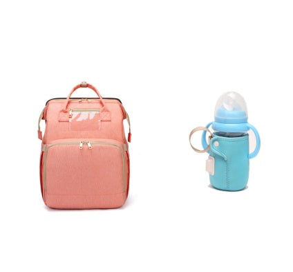 USB Charging Version Mommy Bed Backpack Folding Large Capacity Multi-function - My Store