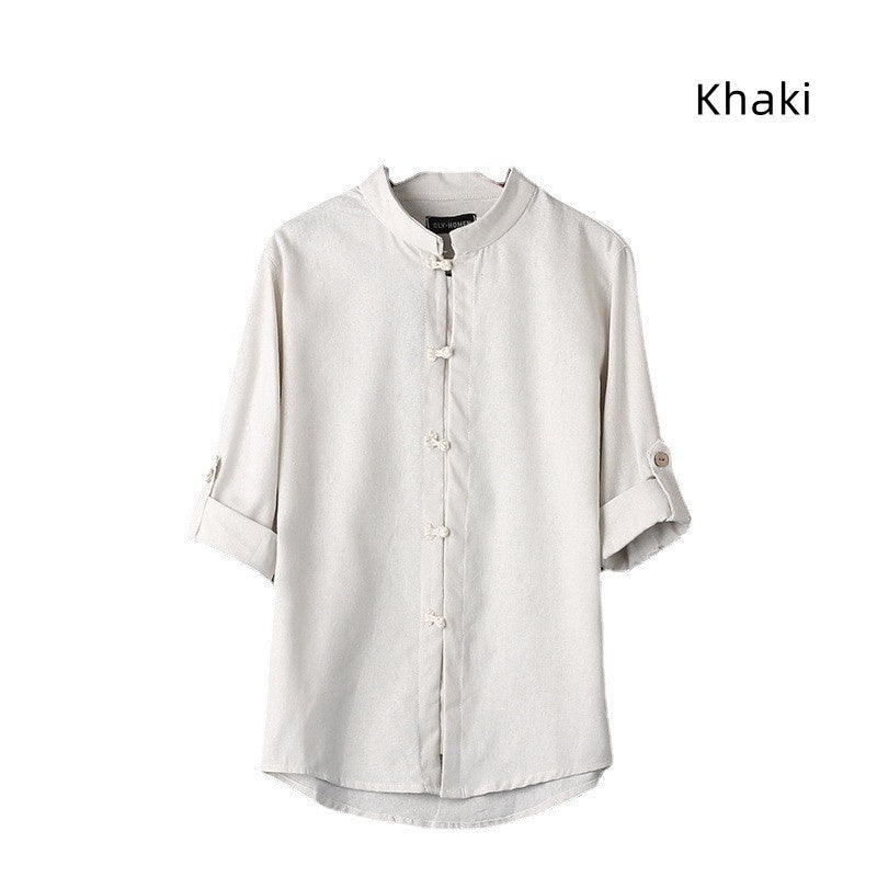 Men's Linen Vintage Plus Size Shirt - My Store