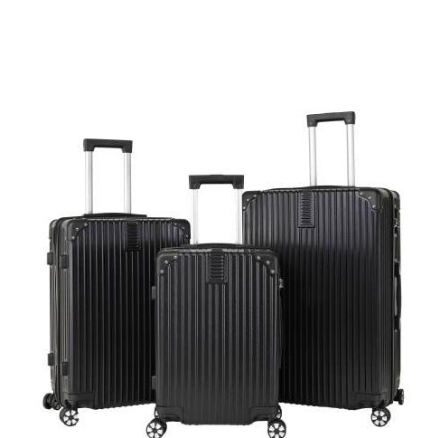 3-piece Hard Shell Luggage Set, Suitable For Both Long-distance And Short Distance Travel. Equipped With Four-wheel Rollers, Password Lock, And Hiking Bag - My Store