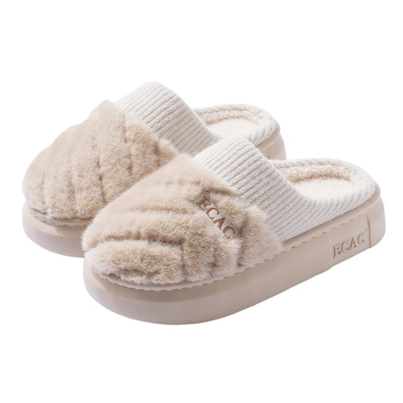 Women's Cotton Slippers Indoor Non-slip Thick-soled Cotton Slippers Cotton Slippers - My Store