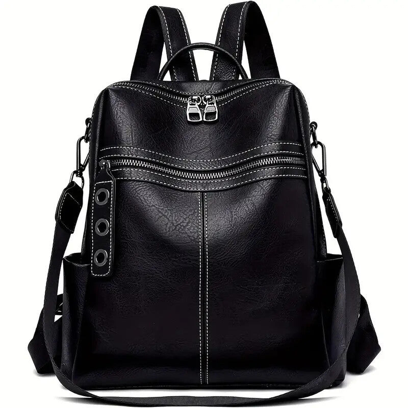 Purse For Women Fashion Faux Leather Convertible Shoulder Handbag Travel Bag Satchel Rucksack Ladies Bag - My Store
