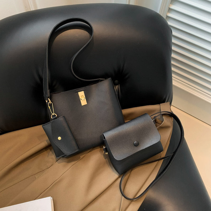 Western Style Hand Shoulder Bag Three-piece Messenger Bag - My Store