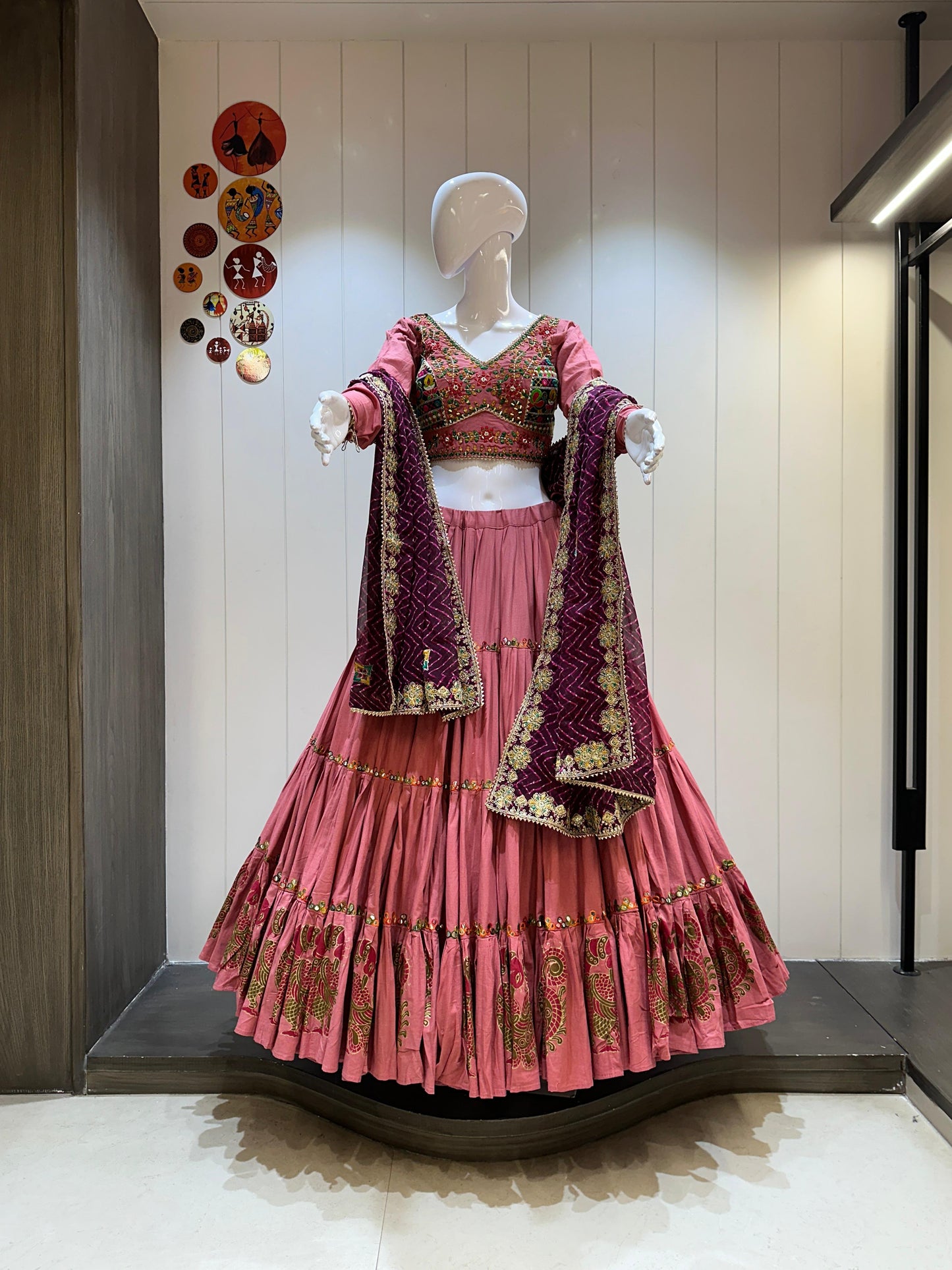 PANKHUDI - Heavy khadi cotton chaniya choli - My Store