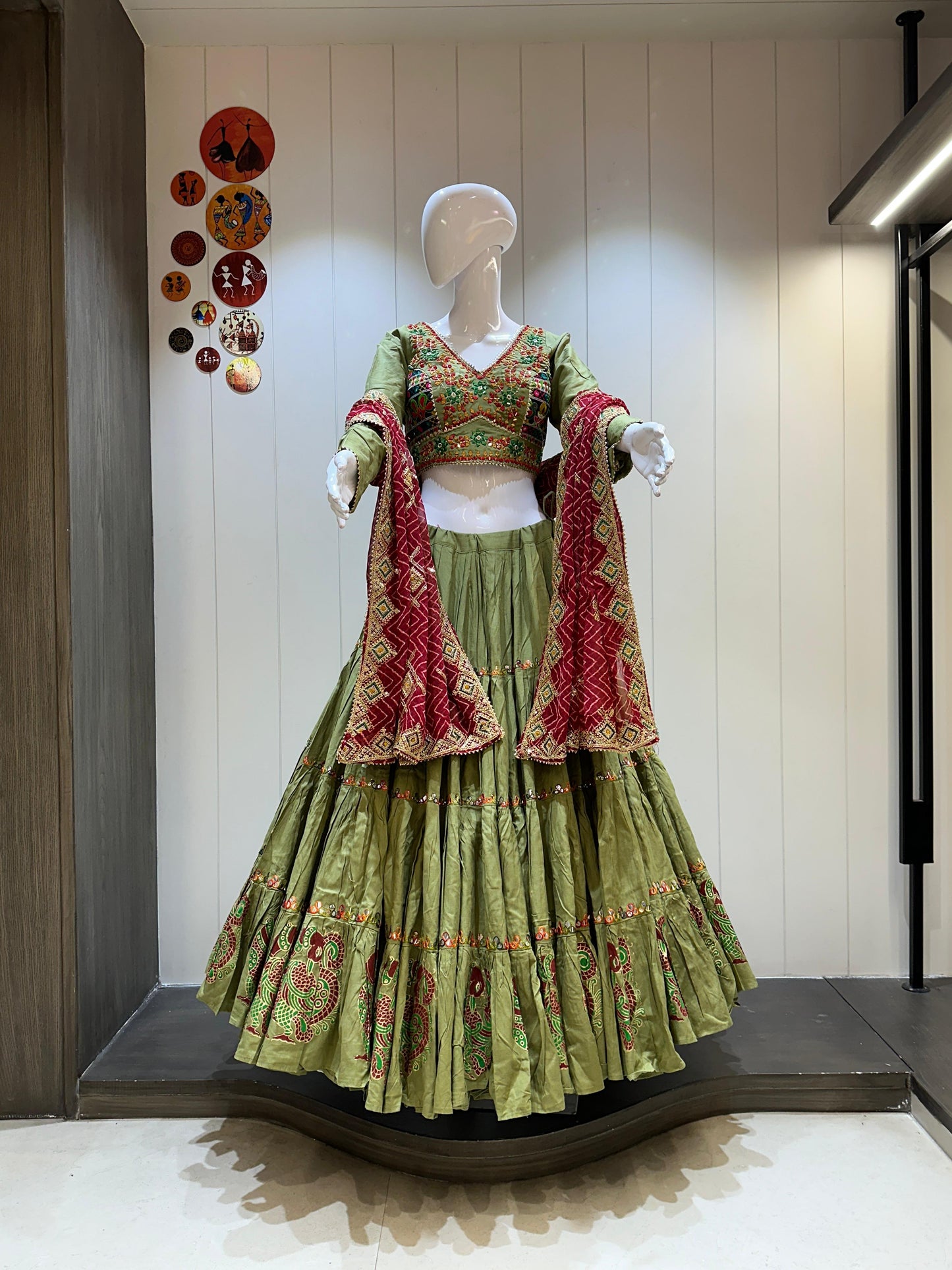 PANKHUDI - Heavy khadi cotton chaniya choli - My Store