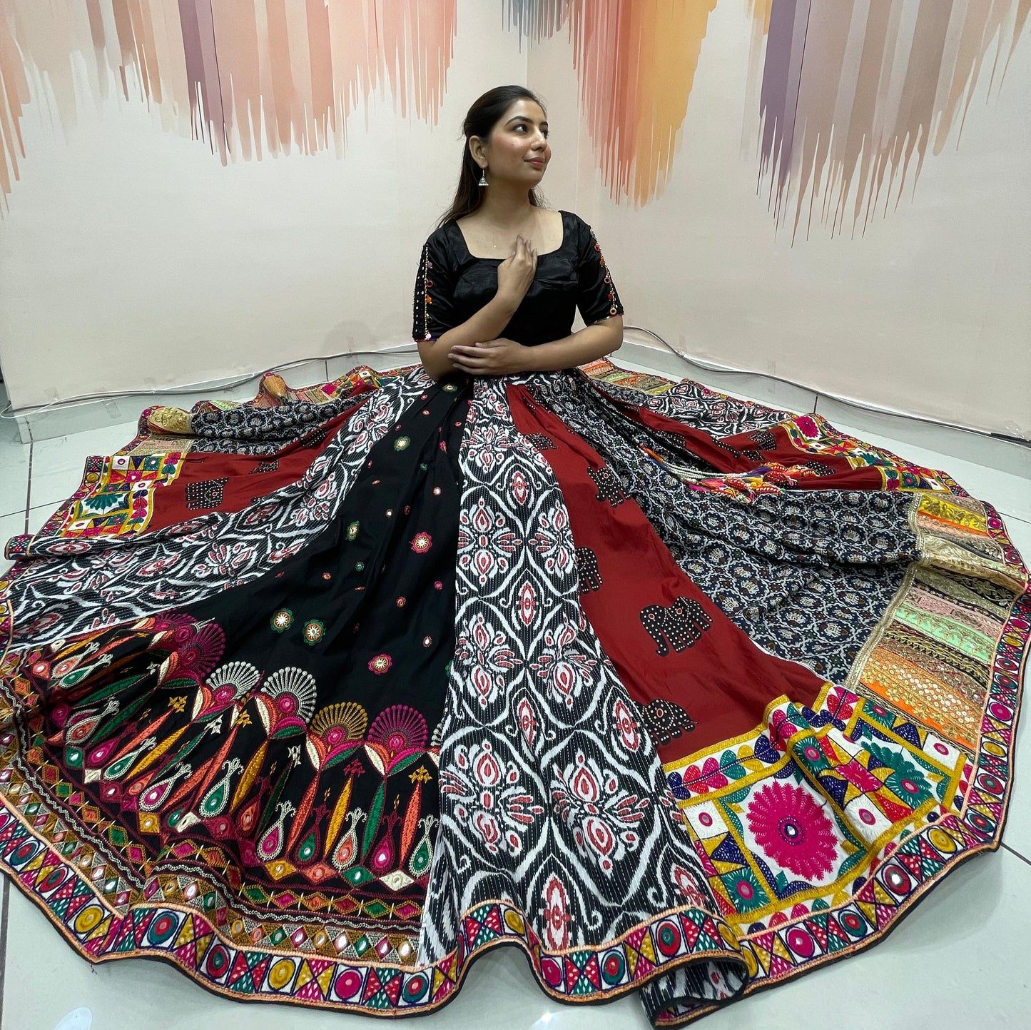 KAREENA - Mal Cotton and Bombay Silk Chaniya choli - My Store