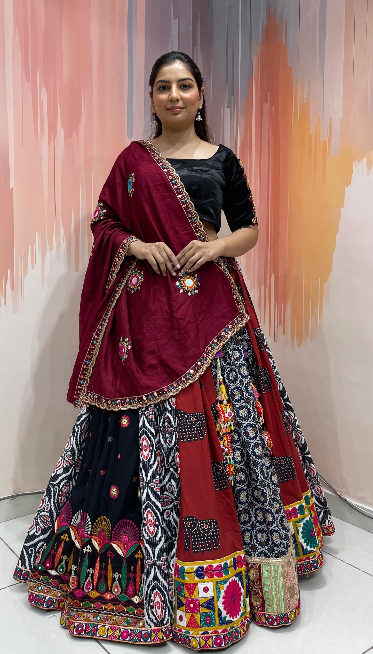 KAREENA - Mal Cotton and Bombay Silk Chaniya choli - My Store