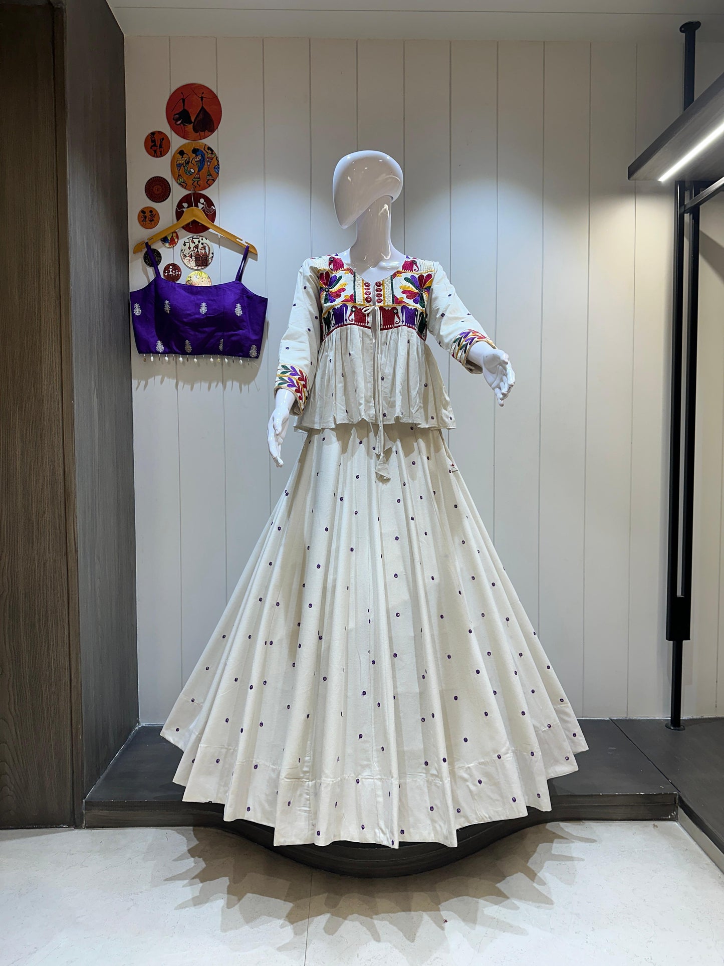 HELARO - Pure khadi cotton fabric Chaniya choli - My Store