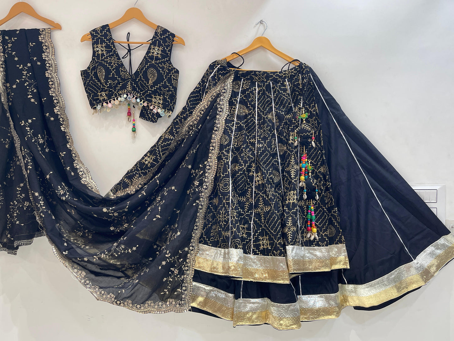 ISHQ VOL - 1 - Simple & Sober Embroidered Vintage Chaniya Choli - My Store