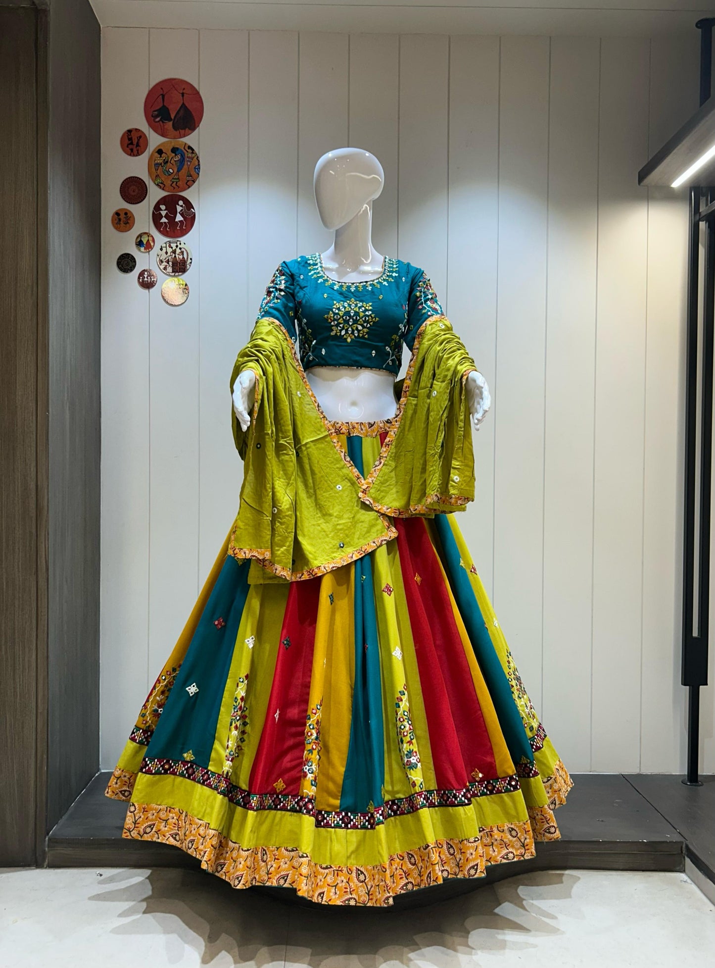 BRAHMAND VOL - 1 - Pure jaam cotton multi kali Chaniya choli - My Store