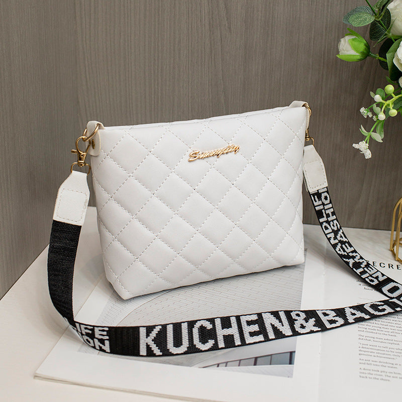Small Messenger Bag For Women Trend Lingge Embroidery Female Shoulder Bags Fashion Chain Ladies Crossbody Purse - My Store