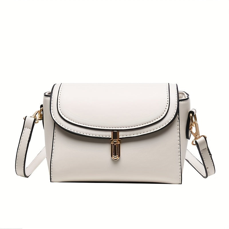 PU Women's Shoulder Bag, Large Capacity, Comfortable And Versatile, Small Square Bag, Commuting Fashion, Simple Crossbody Bag - My Store