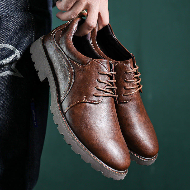British Style Retro Casual Leather Shoes Men's Casual - My Store