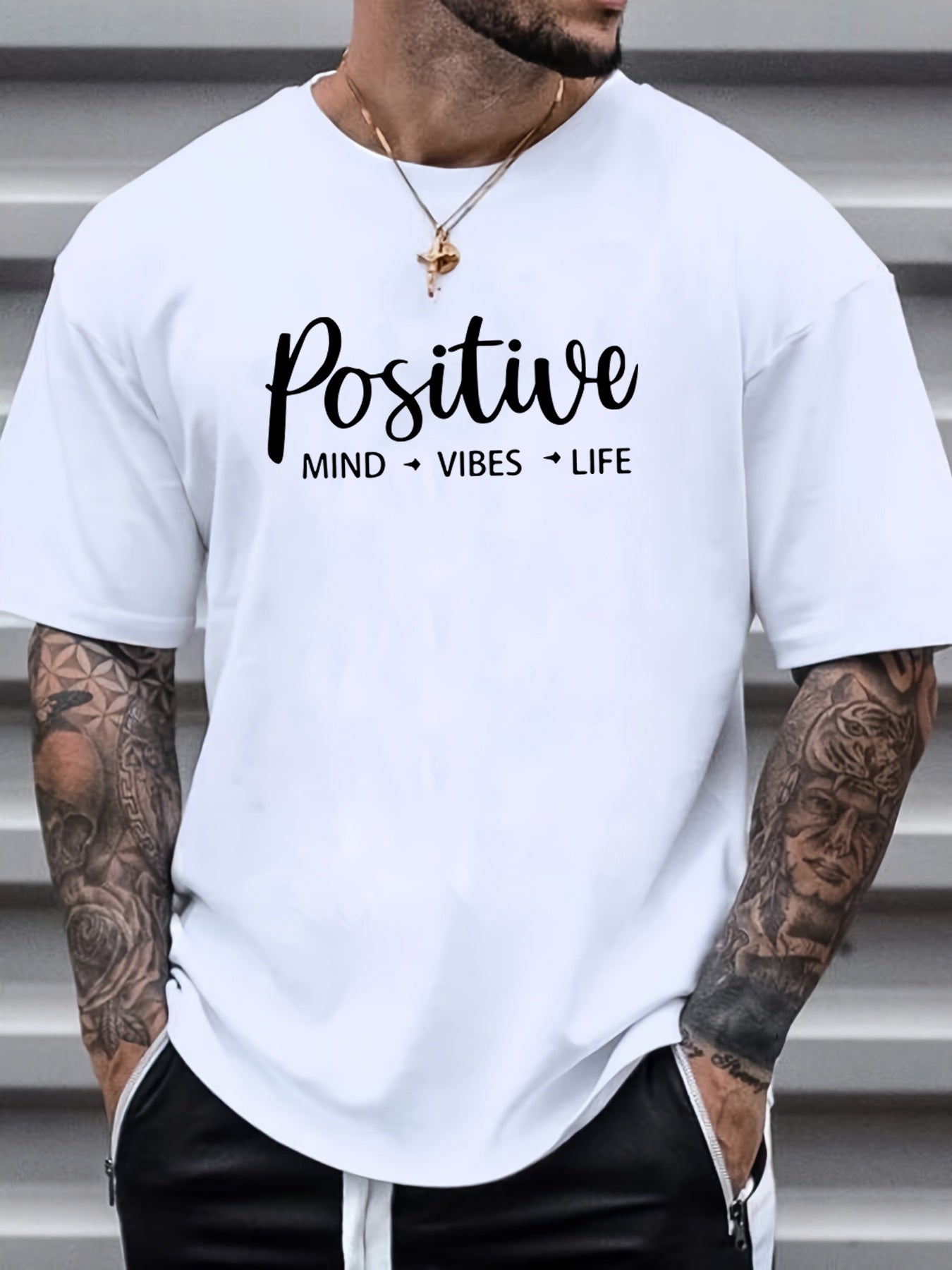 Men's T-shirt, Front Printed T-shirt, Summer, Spring, Autumn Casual Short Sleeved T-shirt, Top As A Gift - My Store