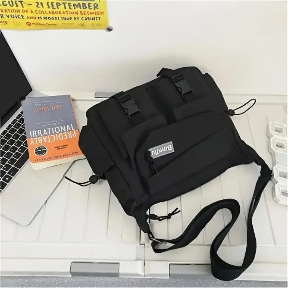 Versatile Crossbody Messenger Bag Backpack Large Capacity Aesthetic Cute Casual Travel Daypacks - My Store