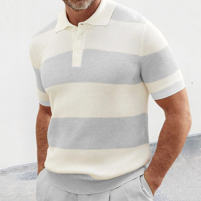 Mens Clothing Summer Fashion Lapel Sweater Short Sleeve Men Clothing Men Wears - My Store