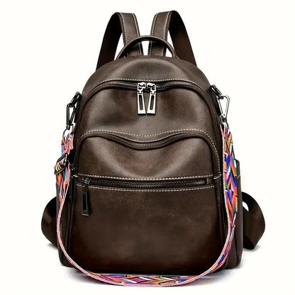 Purse For Women Fashion Faux Leather Convertible Shoulder Handbag Travel Bag Satchel Rucksack Ladies Bag - My Store