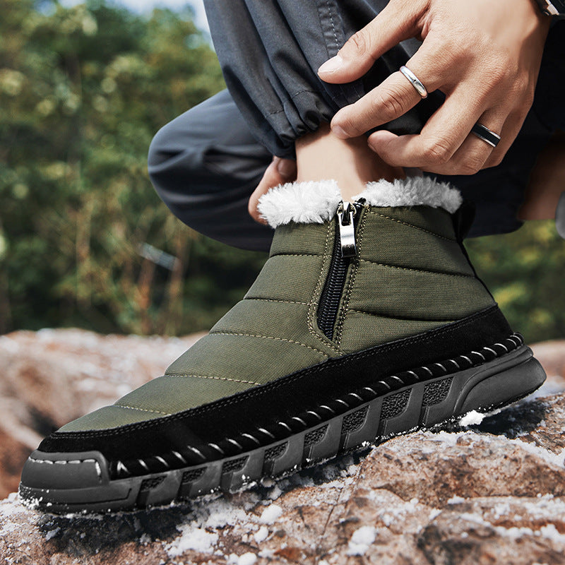 Plus Size Snow Boots Men's Outdoor Thickened Warm - My Store