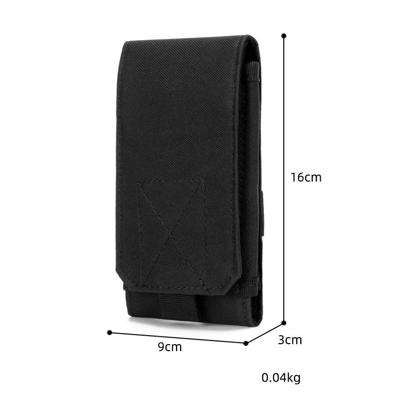 Molle Mobile Phone Bag Waist Bag Men's Sports Running Coin Purse Universal Multifunctional Vertical Belt Portable Wear Belt - My Store