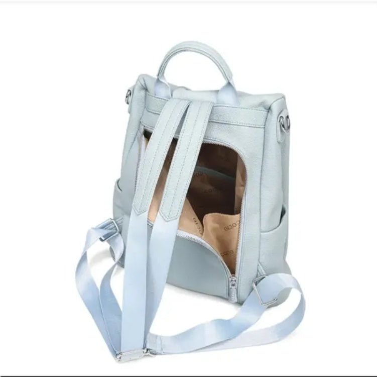 The New Seasonal Series Of Shoulder Bags Haze Blue New Fashion Leisure Ladies Backpack Large Capacity - My Store