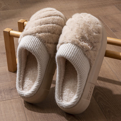 Women's Cotton Slippers Indoor Non-slip Thick-soled Cotton Slippers Cotton Slippers - My Store