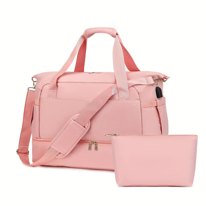 Women's Travel Duffel Bag, Sports Gym Yoga Duffel Bag Weekender Overnight Totes Bag - My Store