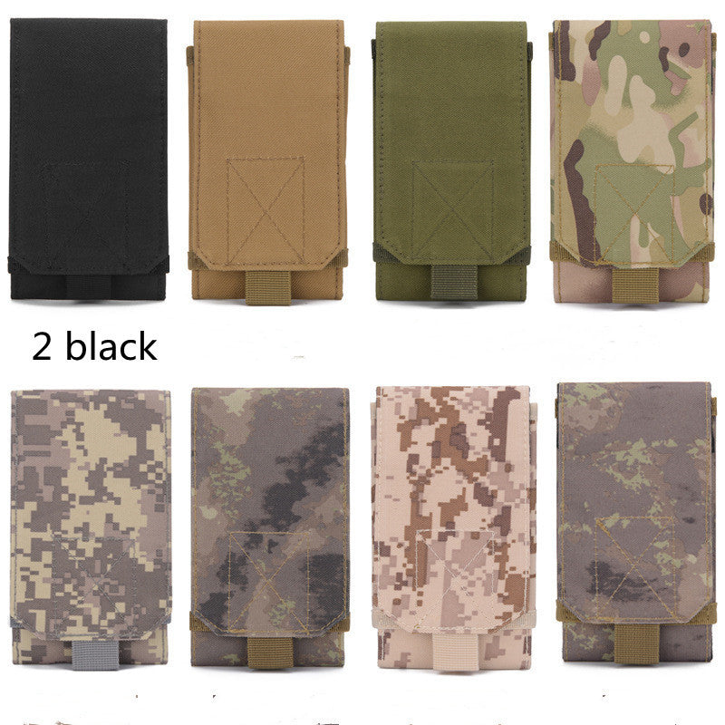Molle Mobile Phone Bag Waist Bag Men's Sports Running Coin Purse Universal Multifunctional Vertical Belt Portable Wear Belt - My Store