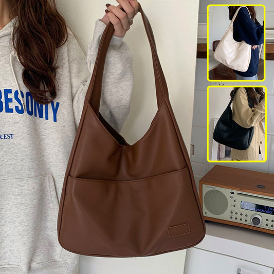 Fashion Tote Bag Large Capacity Casual Shoulder Bag Women's Commuting Handbag College Student - My Store