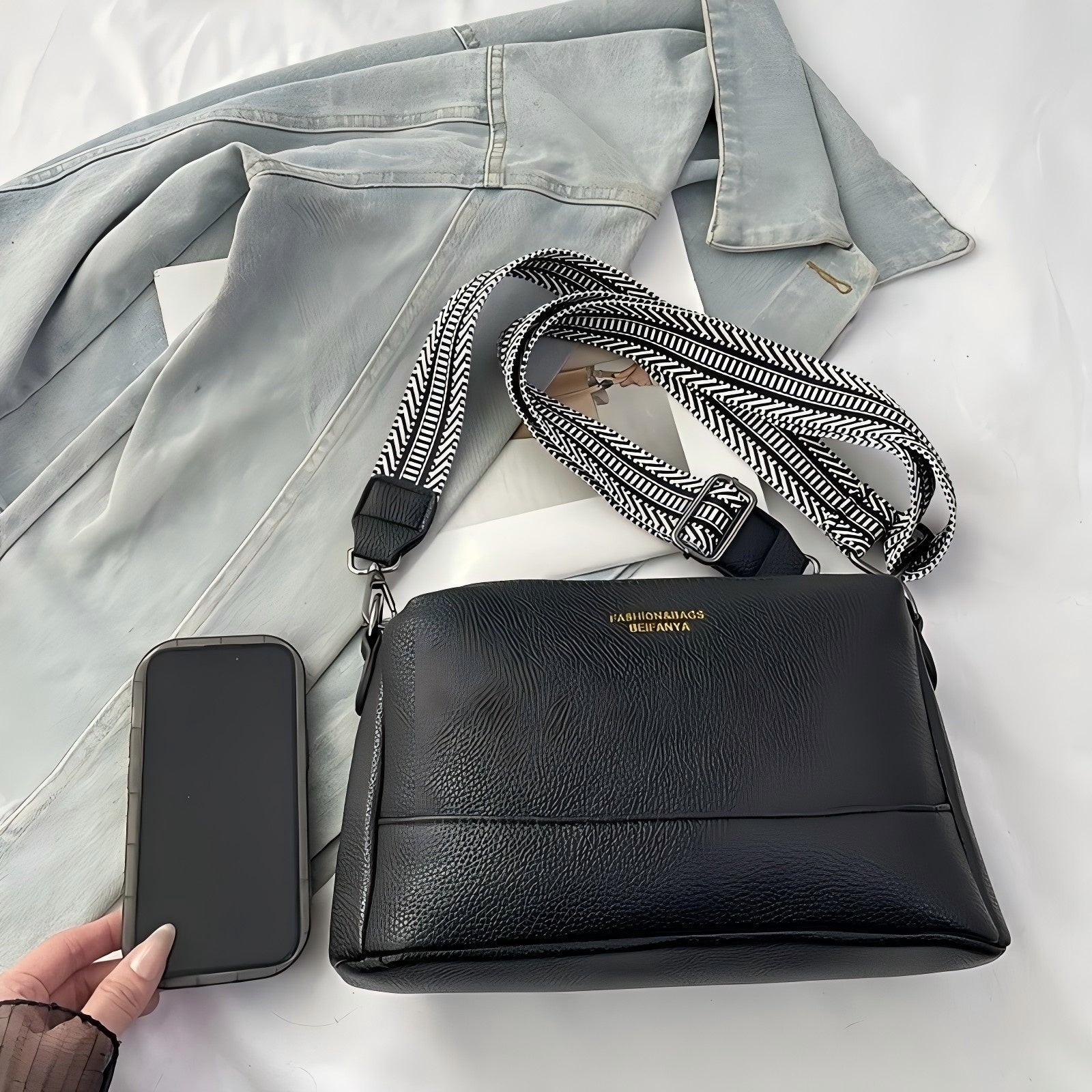 Fashionable Multi-functional PU Crossbody Bag Casual Shoulder Bag For Daily Commuting - My Store