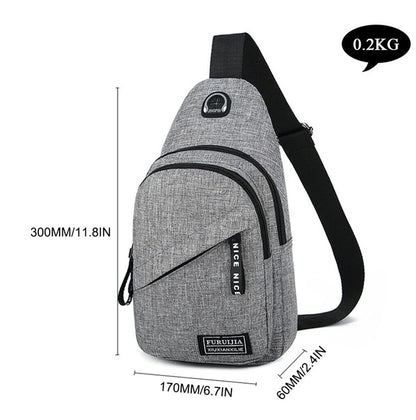 Men Women Sling Bag Chest Fanny Packs Cross Body Travel Sports Shoulder Backpack - My Store