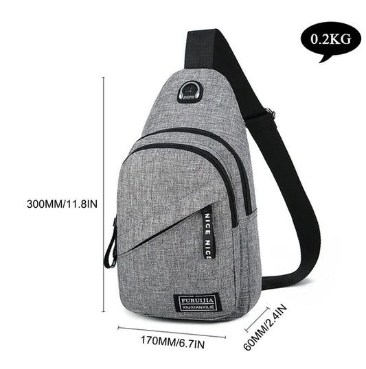 Men Women Sling Bag Chest Fanny Packs Cross Body Travel Sports Shoulder Backpack - My Store