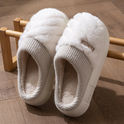 Women's Cotton Slippers Indoor Non-slip Thick-soled Cotton Slippers Cotton Slippers - My Store