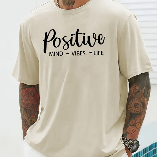 Men's T-shirt, Front Printed T-shirt, Summer, Spring, Autumn Casual Short Sleeved T-shirt, Top As A Gift - My Store