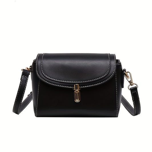 PU Women's Shoulder Bag, Large Capacity, Comfortable And Versatile, Small Square Bag, Commuting Fashion, Simple Crossbody Bag - My Store