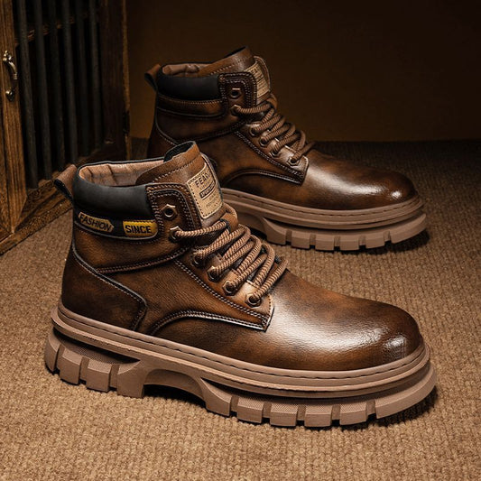 Martin Boots Men Trendy High Top British Working Wear - My Store