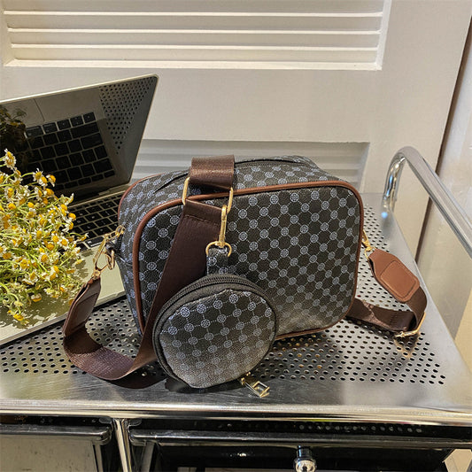 Vintage Pattern Crossbody Bags For Women Shoulder Shell Bag Trend Small Purse And Handbag Luxury Designer Female Square Bag Women's Bag - My Store