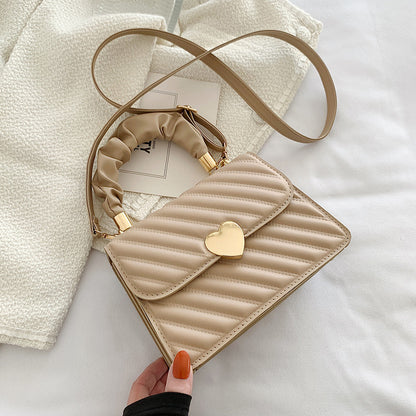 Women Handbags Fashion Chain Shoulder Bags With Love Metal Design - My Store