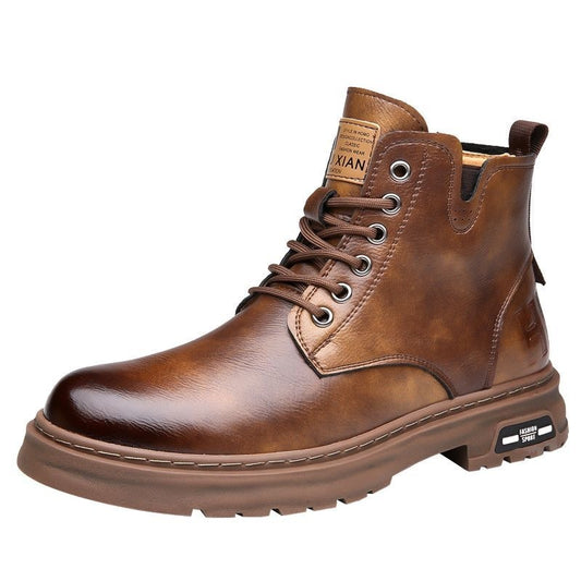 British Martin Boots Thick Bottom Outdoor Hiking Workwear Men - My Store
