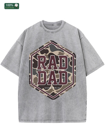 Cotton Men's Washed T Shirt American Casual Ideal Festival Gift - My Store