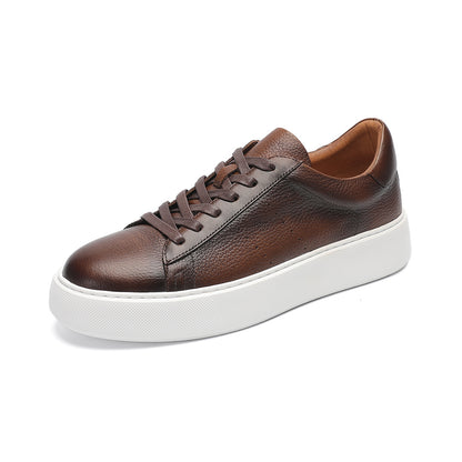 Top Layer Cowhide Men's Shoes Black Commute Leisure - My Store