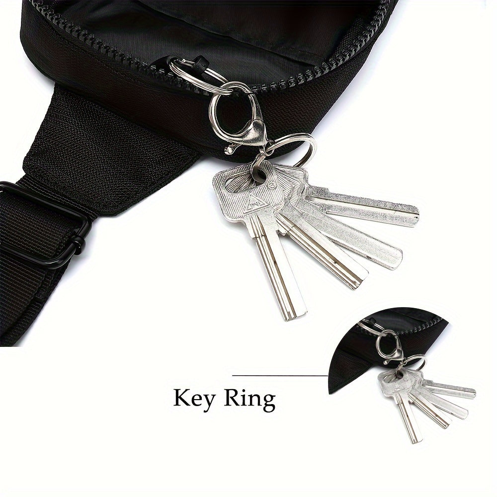 Small Crossbody Bags For Women & Men, Mini Sling Bag Fanny Packs Crossbody Purse, Chest Bag For Travelling, Hiking, Running -Black - My Store