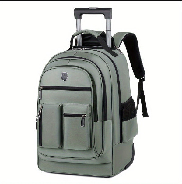 Trolley Backpack Ultra-light Trolley Bag Large Capacity Single-directional Wheel - My Store
