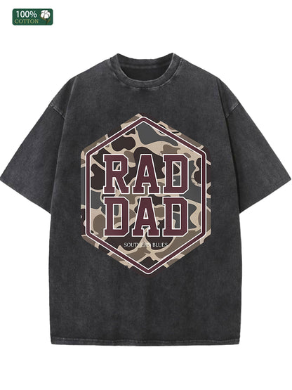 Cotton Men's Washed T Shirt American Casual Ideal Festival Gift - My Store