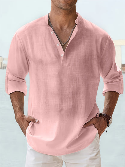 Men's Long-sleeved Breathable Button-down Shirt - My Store