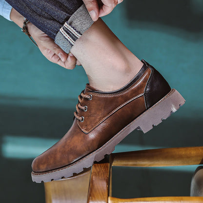British Style Retro Casual Leather Shoes Men's Casual - My Store