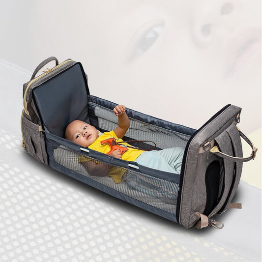 USB Charging Version Mommy Bed Backpack Folding Large Capacity Multi-function - My Store