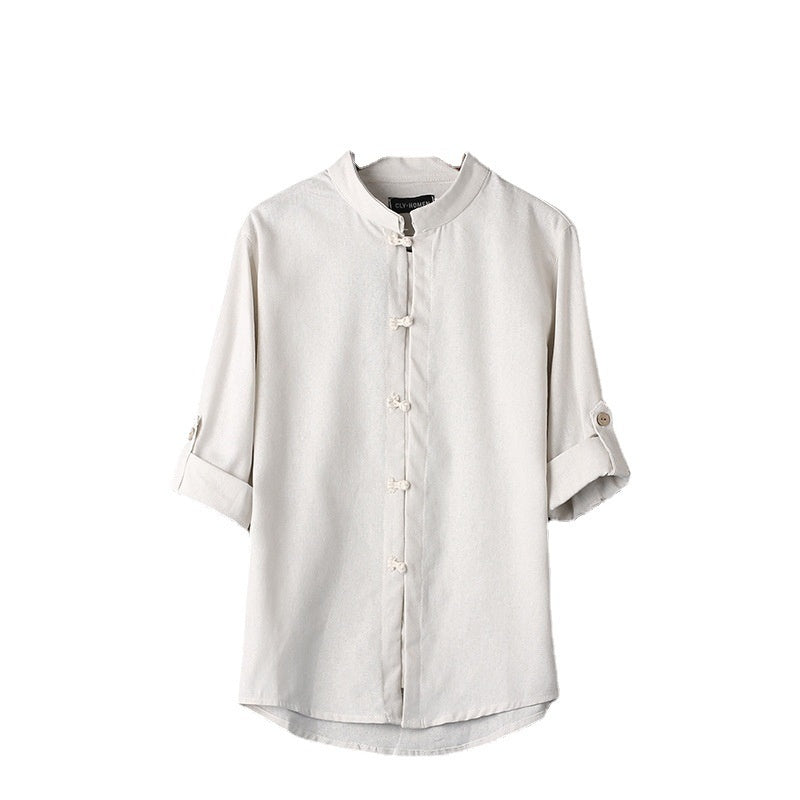 Men's Linen Vintage Plus Size Shirt - My Store