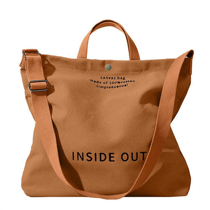 Large Capacity Shopping Bags Woman Black Canvas Tote Bag High-End Versatile Shoulder Bag - My Store