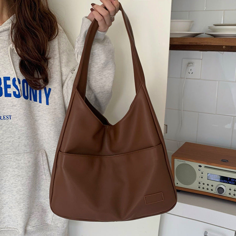 Fashion Tote Bag Large Capacity Casual Shoulder Bag Women's Commuting Handbag College Student - My Store