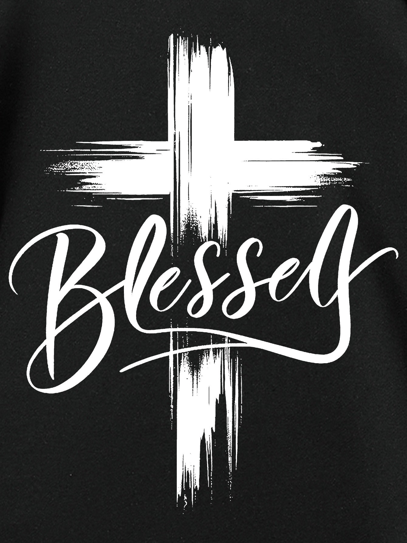 Blessed Print T-shirt, Men's T-shirt, Summer Casual Short Sleeved T-shirt - My Store